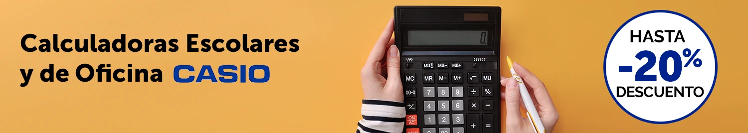 Calculadoras escolares y de oficina Casio