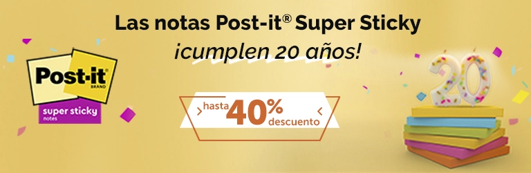 Notas Post-it Super Sticky