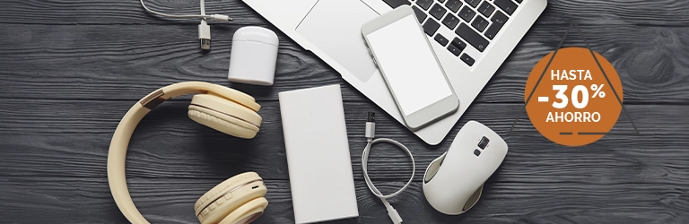 Mochilas, memorias USB, webcams, auriculares,…