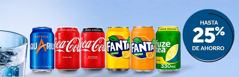 Todo tipo de refrescos, ¡Al mejor precio!