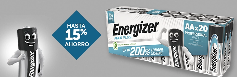 Ahorra con los packs de 20 pilas Max Plus de Energizer
