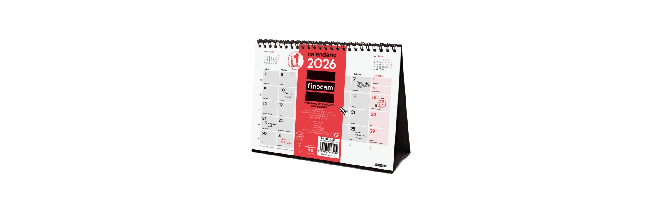 Calendario de mesa anual 2026 - Mondoffice / Mondoffice